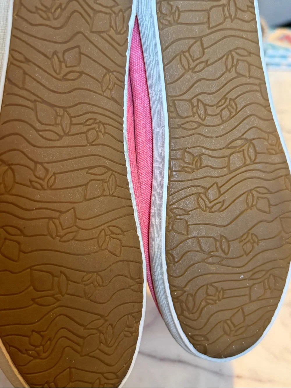 NWT Reef Kids Pink Slip-On Loafers 1